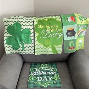 St. Patrick's Day Decorative yard Flags 14”x17” set of 4